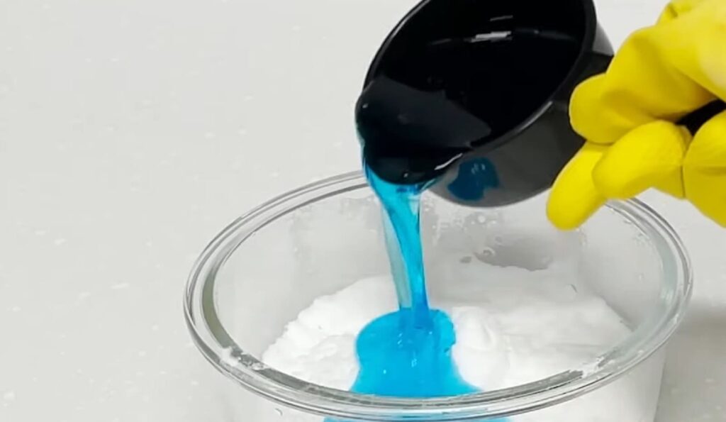 Composition Of Mixed Dish Soap With Baking Soda