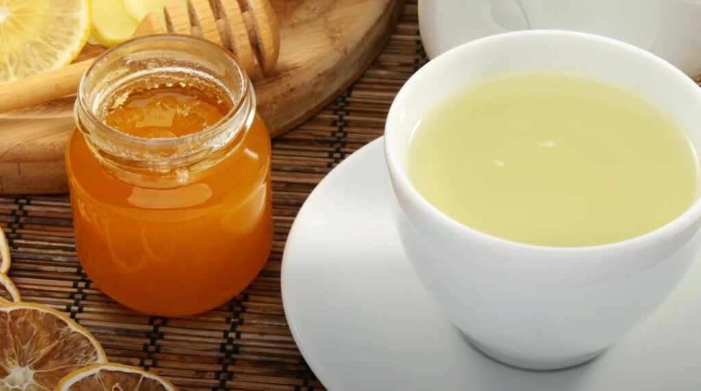 Composition Of Mixing Honey With Hot Water